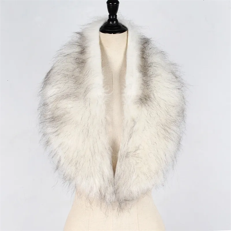 Szaliki stylowy bar faux fur carlar Cape szal zima kobiety solidne długie włosy naśladowane futrzane szaliki jesień moda gładki duży szal 231215