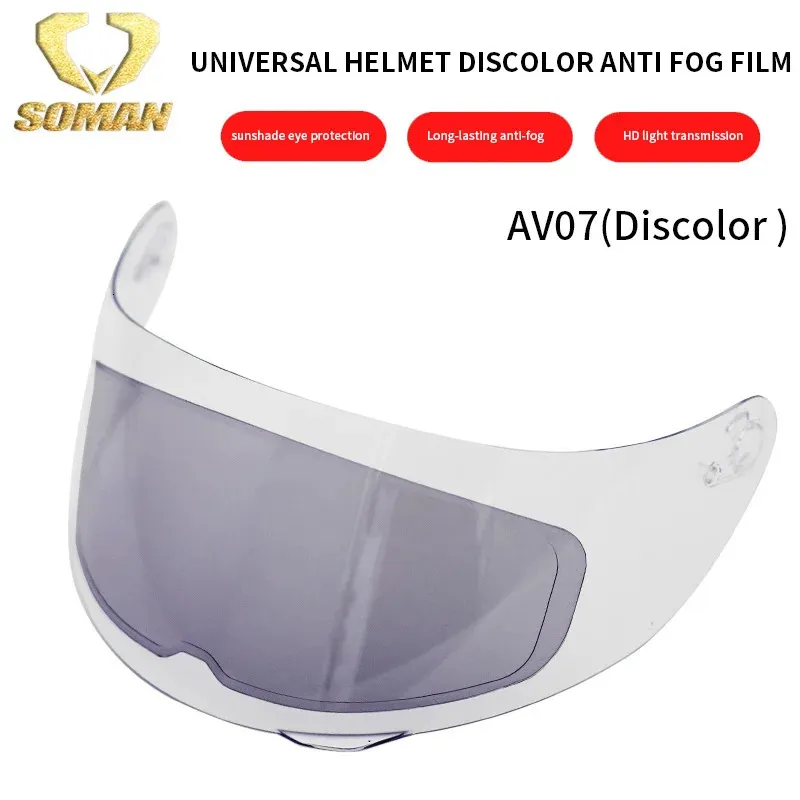 Utomhus Eyewear 12 Pochromic Anti-dimfilm Soman Hjälm Visor Dispolor Universal Outdoor Powersport Användning Vintern 231215