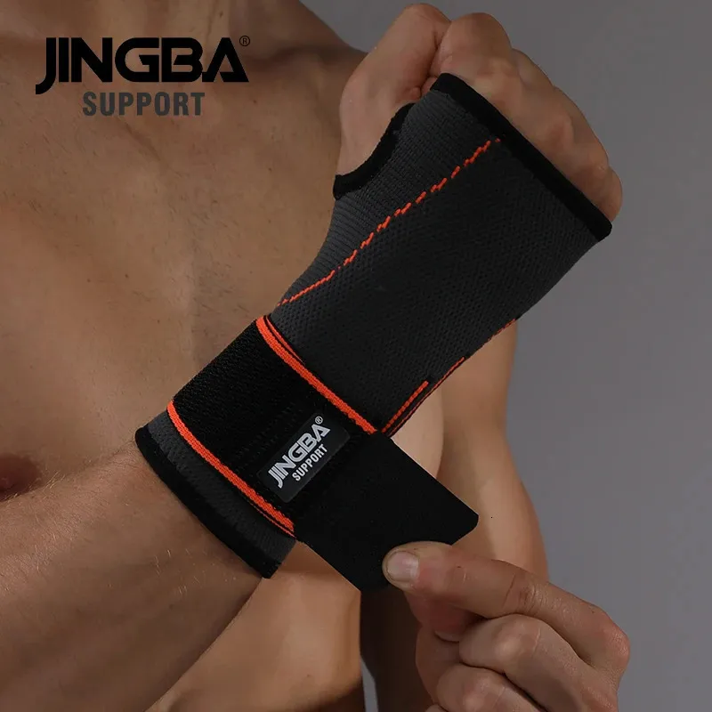 Équipement de protection JINGBA SUPPORT 1 pièces haute qualité Sport équipement de protection boxe enveloppes pour les mains support haltérophilie pansement bracelet soutien 231216