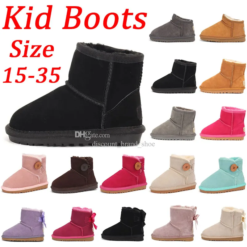 Gratis verzending uggskid Mini Boot Baby Jongens Meisjes ug uggssy Booties Ultra Australië Kid Snowboot Designer Peuter Schoenen Winter uggsboot tasman Australie Kids Laarzen