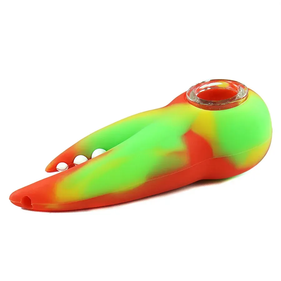 Crab tongs pipe Water pipes bong oil rig bongs Hand held Mini pipe silicone pipe smoking