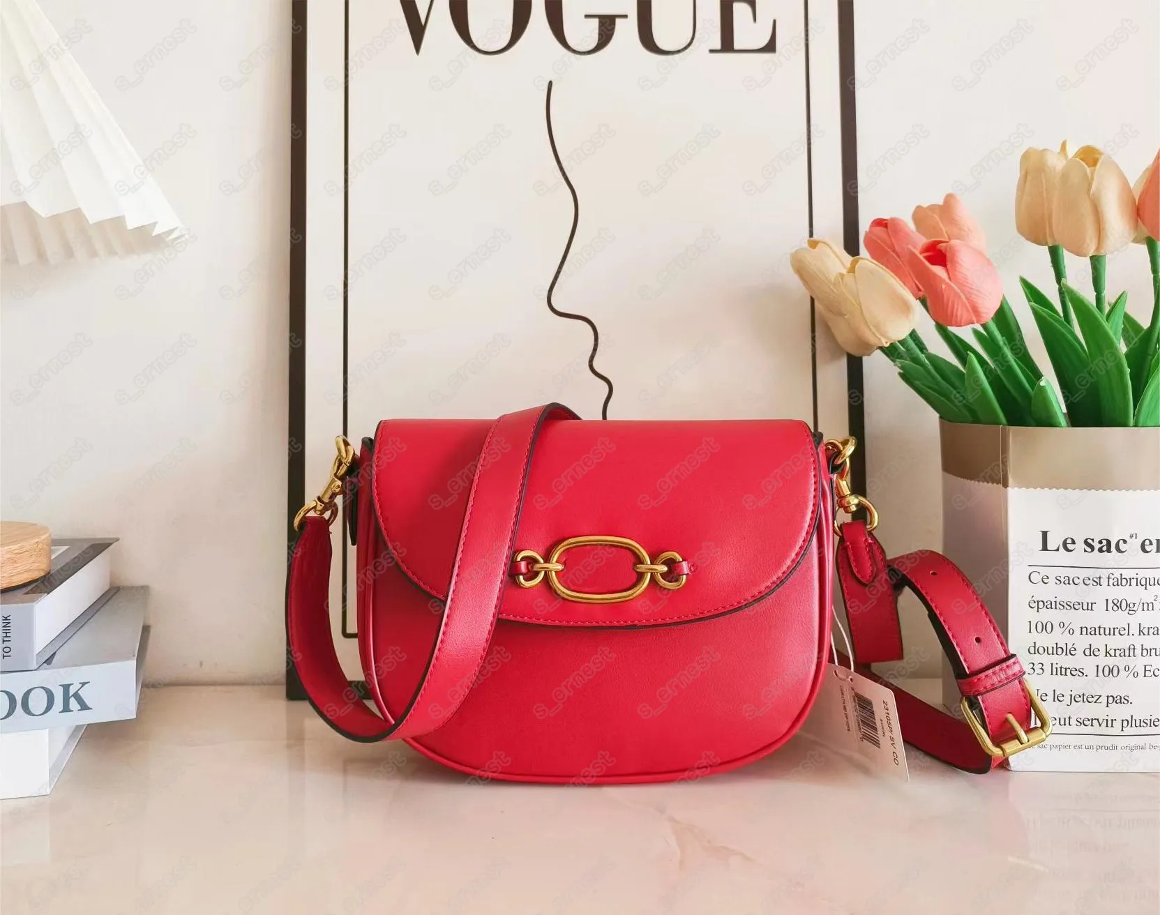 Women s Leather Crossbody Bag Solid Color Flap Messenger Bag