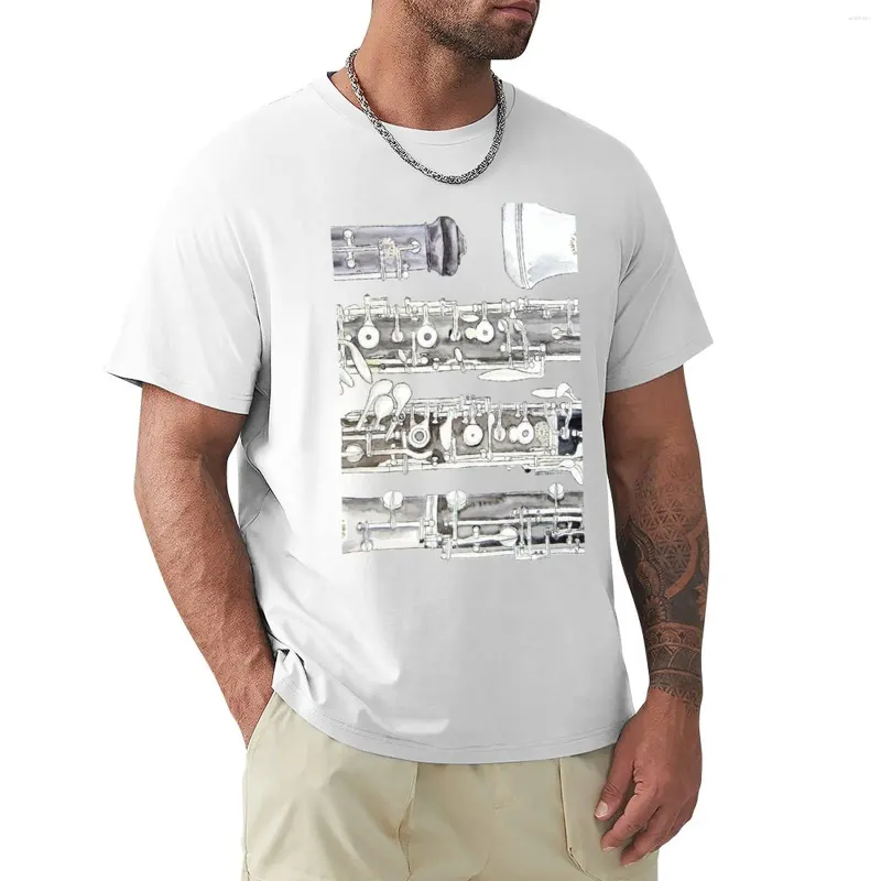 Polos masculinos The Oboe T-Shirt de Secagem Rápida Camiseta Engraçada Manga Curta Homens Oversized