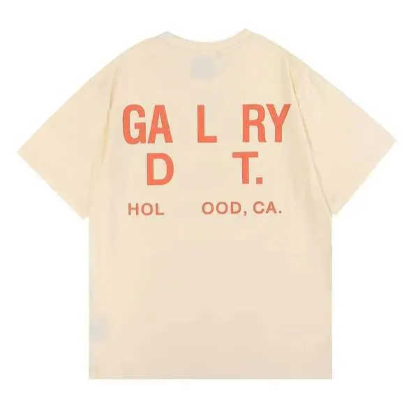 Mens T-Shirts Designer Galleryes T Shirt Angel Brand Net Red Retro Galerys hoodie Depts Män och kvinnor kortärmad galilétryckt reflekterande bokstäver storlek S-XL TZ