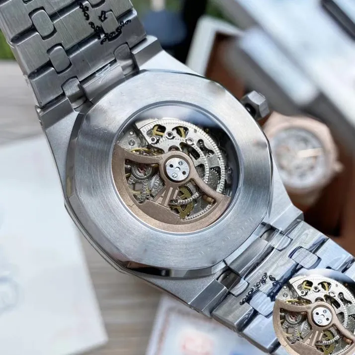 Luxury Stainless Steel Skeleton Watch For Women And Men AAA 