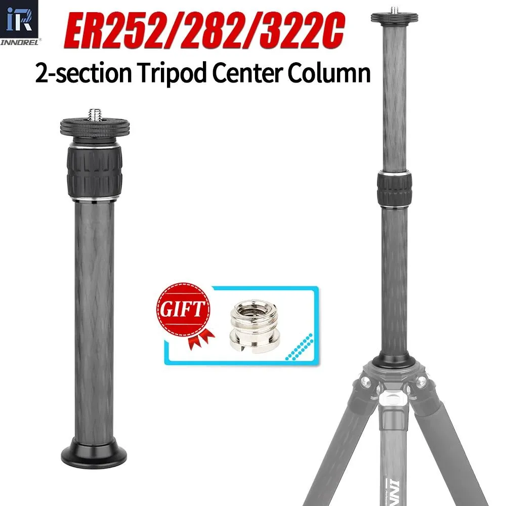 ホルダーInnorel Universal Tripod Center Column10レイヤーカーボンファイバー外部ミッドカラム延長ロッド用三脚モノポッドDSLRカメラ