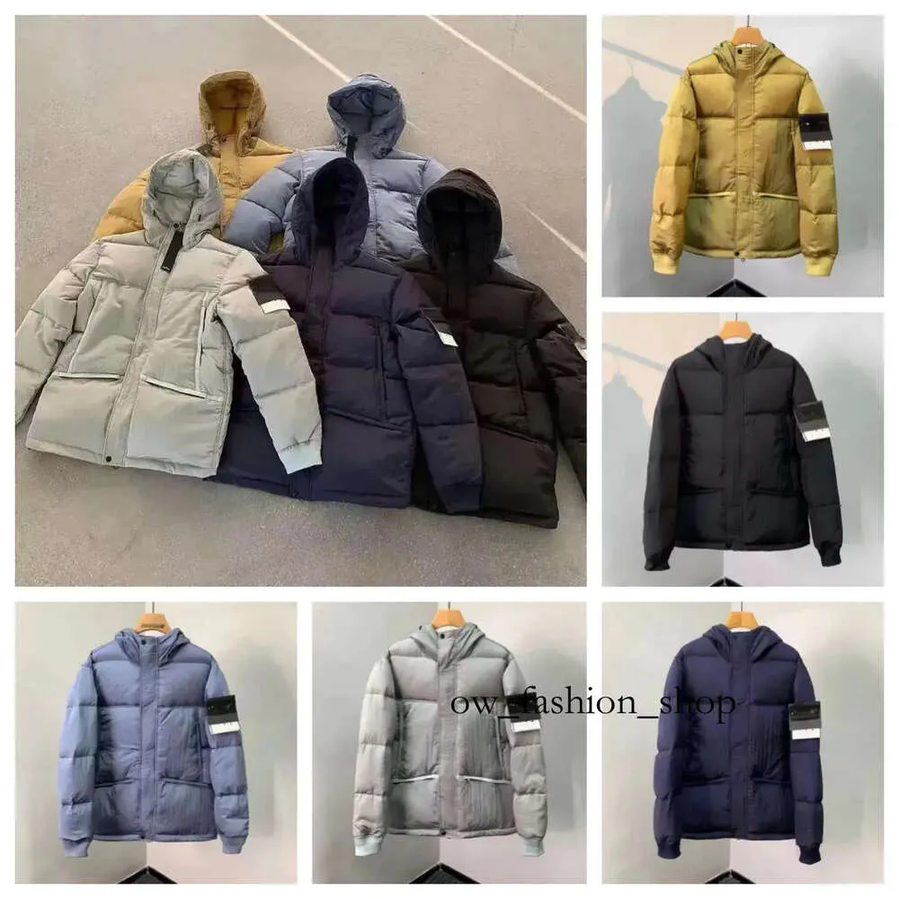 Pierres d'hiver doudoune 21fw métal Nylon doudoune hommes et femmes à capuche imperméable épaissi chaud doudoune Yh 719 487