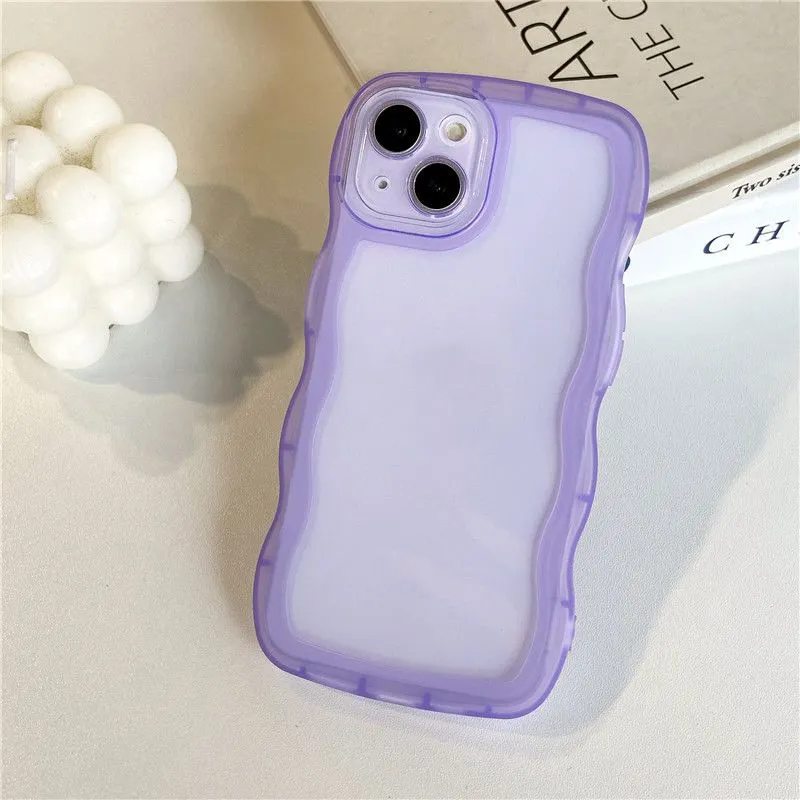 Candy Colors Clear Protect Cases para iPhone 15 14 13 12 11 Pro Max X XS MAX XR Pele de telefone móvel TPU capa protetora capa de pele 