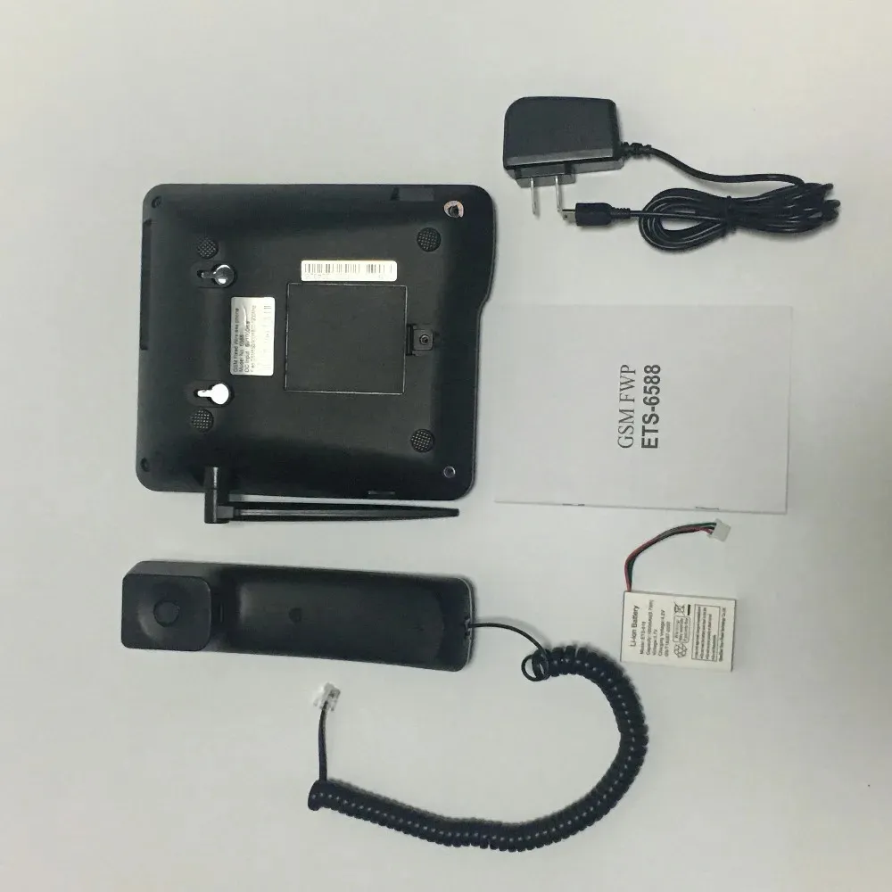 Téléphone Fixe Sans Fil GSM Funien - Double SIM, Antenne Externe, Radio Et Réveil