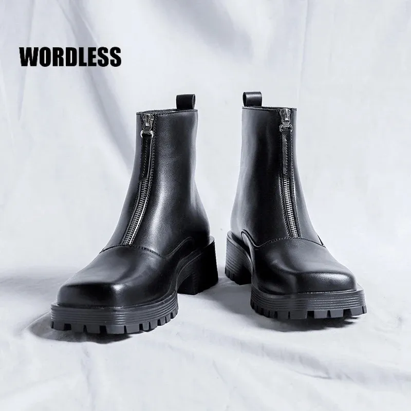 Front zip chelsea boots hot sale