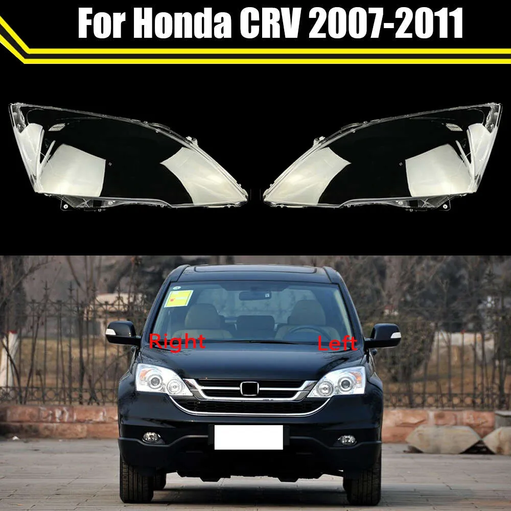 ホンダCRV 2007 2008 2009 2010 2011ガラスヘッドライトカバーのカーフロントヘッドランプキャップオート透明ランプシェードランプレンズシェル