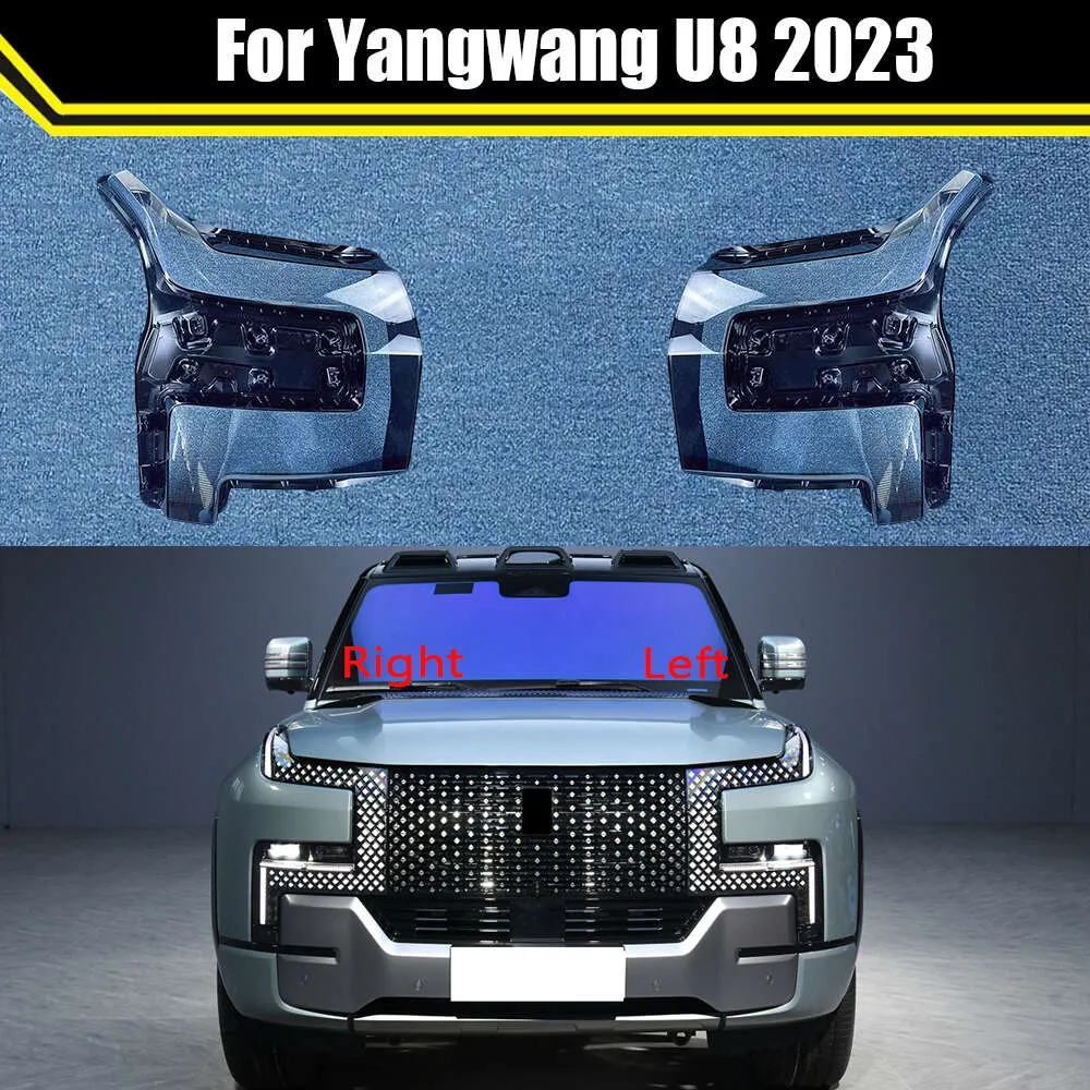 Copertura faro anteriore per auto per Yangwang U8 2023 Coprilampada per faro automatico Coprilampada Coperture per lenti in vetro