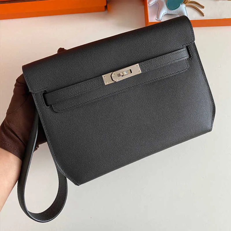 Akilyle Designer Lüks Bag Kafa Katmanı Cowhide Palm Baskı Depeches25 Difference Çantası Erkekler Kadınlar Evrensel Tek Omuz Crossbody Çantası