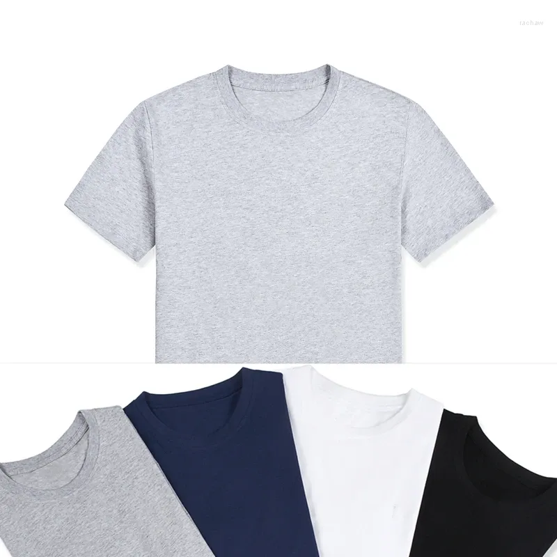 T-shirt da uomo T-shirt estiva da coppia in cotone minimalista a maniche corte multicolore Piccolo cavallo Homme Design classico Casual O-Collo Top