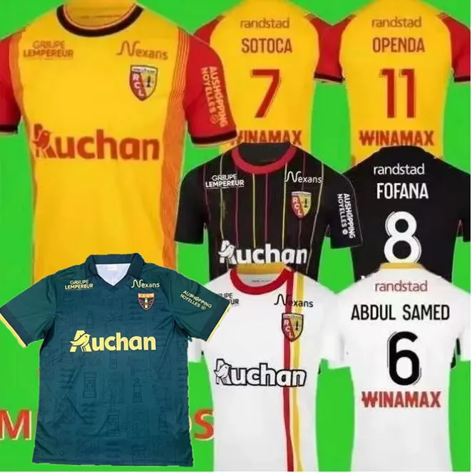 Maillot RC Lens 23/24 Soccer Jerseys Kid Kit Champions League Football Shirts Foot Home Away Third 3rd 2023 2024 Fan Version Sotoca Fofana Buksa Pereira Da Costa Costa