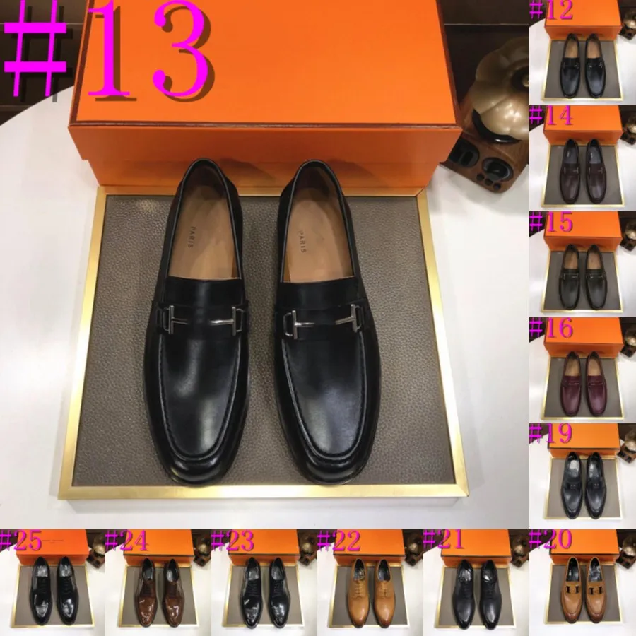 33style Mocassins luxueux à pampilles de style italien pour hommes, en cuir véritable, à enfiler, chaussures décontractées quotidiennes, faites à la main, pour bureau, mariage, robe de créateur, mocassins pour hommes