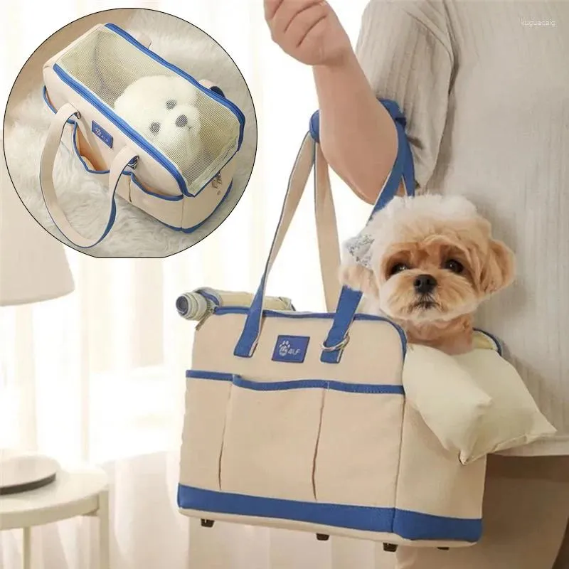 Dog Carrier Korean Style Puppy Cat Handbag Satchel Fashion Pet For Small Dogs Chihuahua Pug Carrying Bags Mascotas Accessories