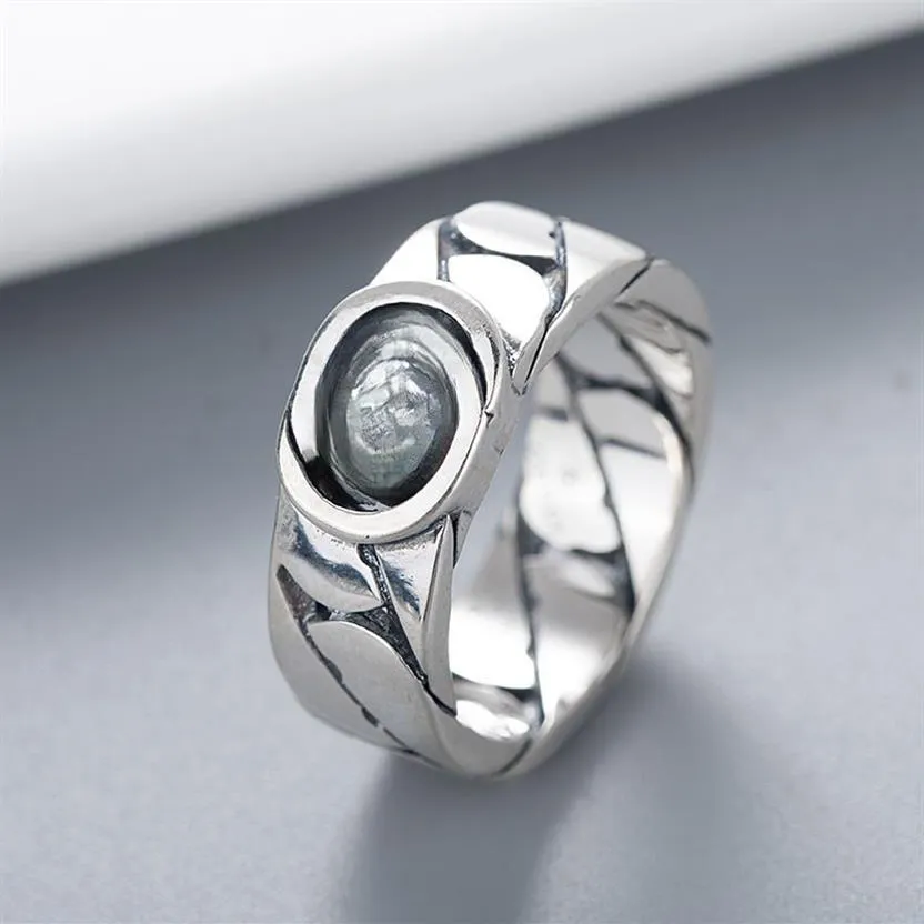 Nya kärleksringar designer smycken mode randig bokstav universal 925 silverpläterad retro rostfritt stål ring parti engagemang val250u