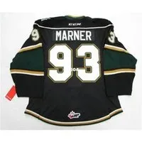 Uf Chen37 Real Men real Full embroidery #93 Mitch Marner London Knights Ohl Authentic Third Edge 2.07287 or custom any name or number HOCKEY Jersey