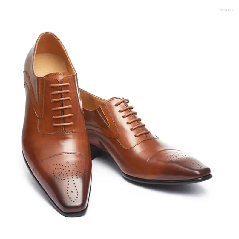 Dress Shoes Men's Wedding Formal Wear Leather Luxury Office Social Male Party Business Fashion