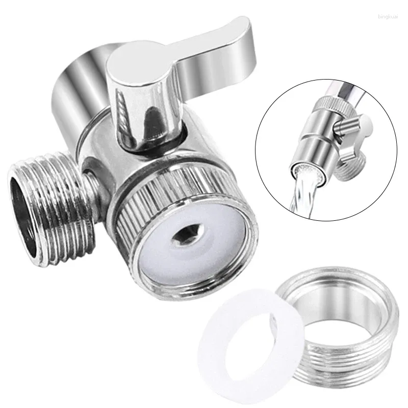 Robinets de cuisine en alliage de zinc, adaptateur de robinet, séparateur d'évier, vanne de dérivation, connecteur de robinet d'eau pour toilettes, bidet, douche, salle de bains