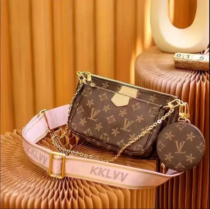 M44823/48813 3A Pochette bag Date code Luxury crossbody handbag favorite multi accessories wallet 3 pcs bags wallets Women designer purses shoulder bags