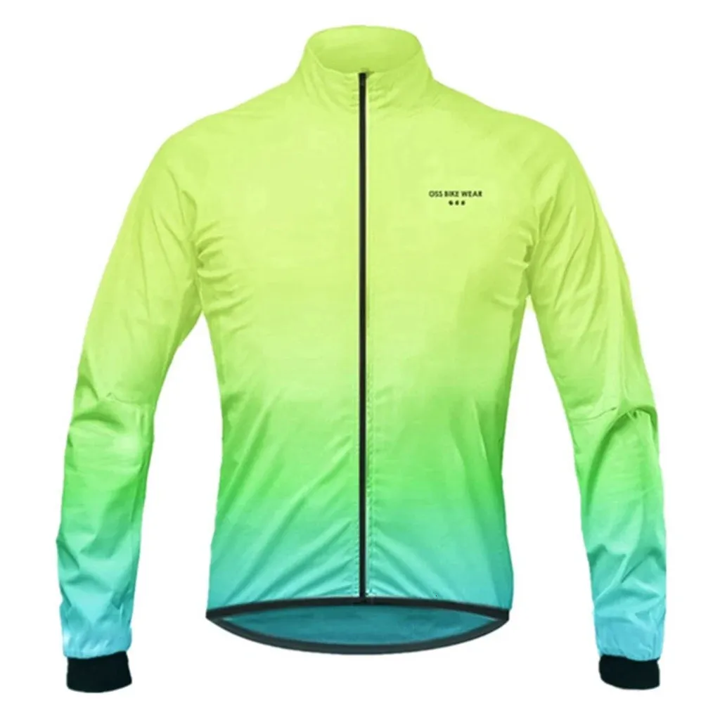 Fahrradjacken OSS Radfahren Langarmjacke Wind- und Regenjacke Fahrrad Unisex-Radtrikot Uci-Bekleidung Regenbekleidung Fahrradoberbekleidung 231216