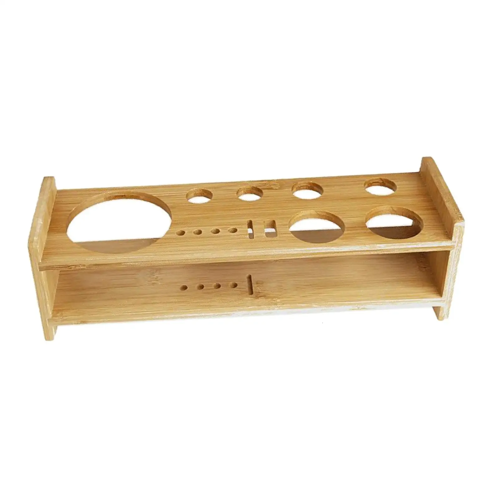 Cocktail Bartending Set Wooden Stand Multifunction Display Stand Barware Drinkware Set Cocktail Shaker Stand for Bar Home