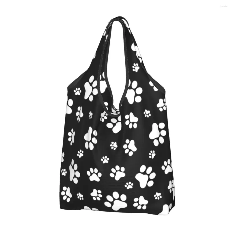 Shopping Bags Large Reusable Cute Animal Pattern Grocery Recycle Foldable Eco-Friendly Bag Washable Lightweight