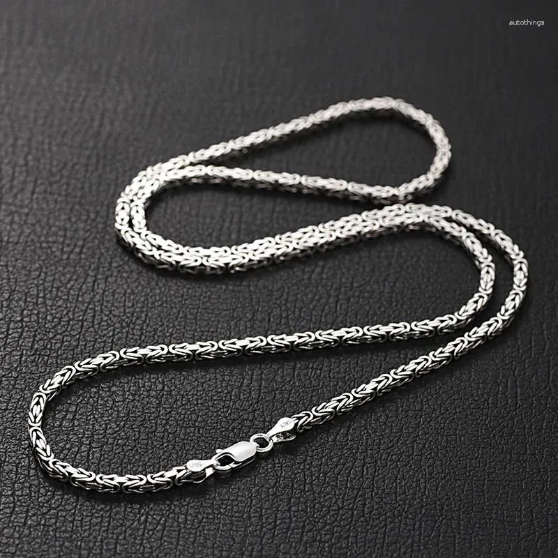 펜던트 Zabra S925 Sterling Silver Necklace 2023 레트로 지배적 인 성격 성격 트위스트 weaven-chain argentum 보석 여성 여성