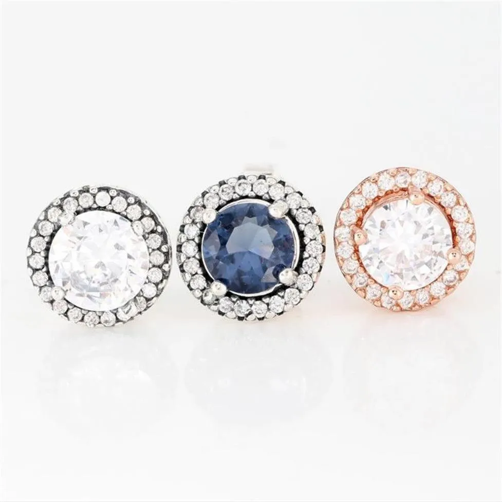 Pendientes de diseñador de joyería de moda de lujo para mujer, aretes brillantes de plata de ley 925 con diamantes de cristal, Stud Earri231o