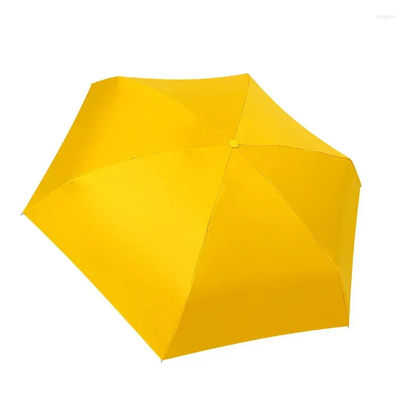 Regenschirme 8-Rippen Mini-Sonnenschirm Tragbare Tasche mit Box Strandschutz UV-Faltung