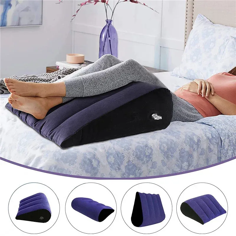 CushionDecorative Pillow Inflatable Travel Multifunctional Body Lumbar Yoga Positions Support Air Cushion Triangular 231216