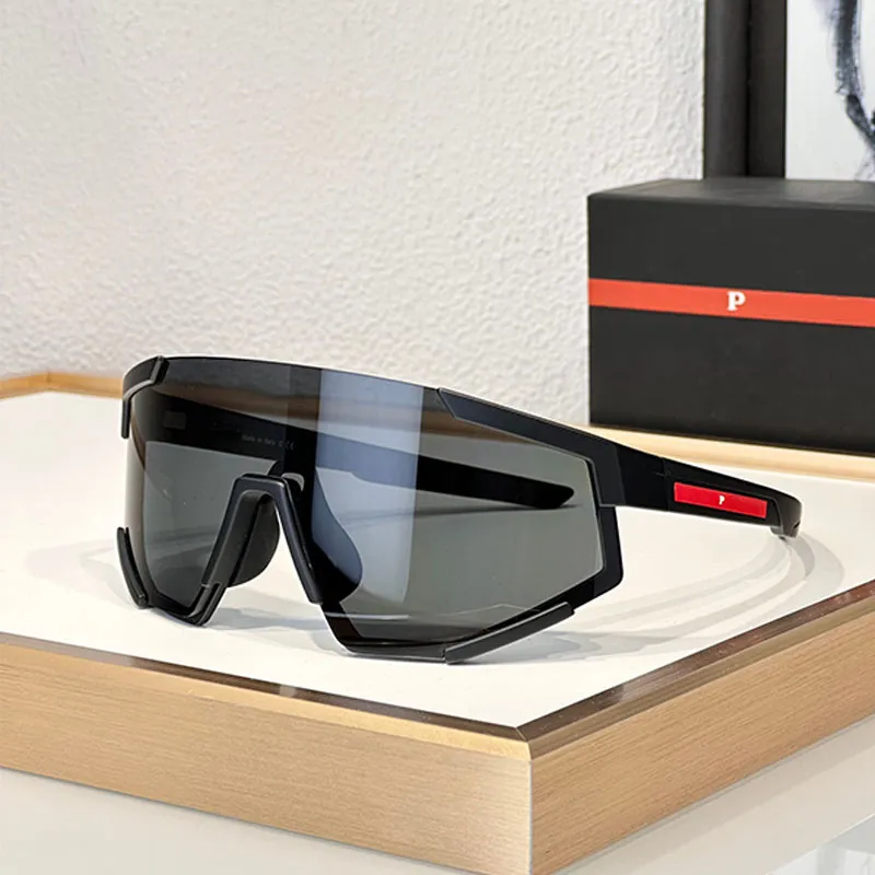 PR Linea Rossa Impacted sunglasses geometric nylon bottom border acetate leg windproof cool gradient Lunettes de soleil SPS04W temples with red label