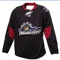 Men Youth women Vintage hockey Customize AHL Cleveland Lake Erie Monsters Hockey Jersey Size S-5XL orr custom any name or number250E