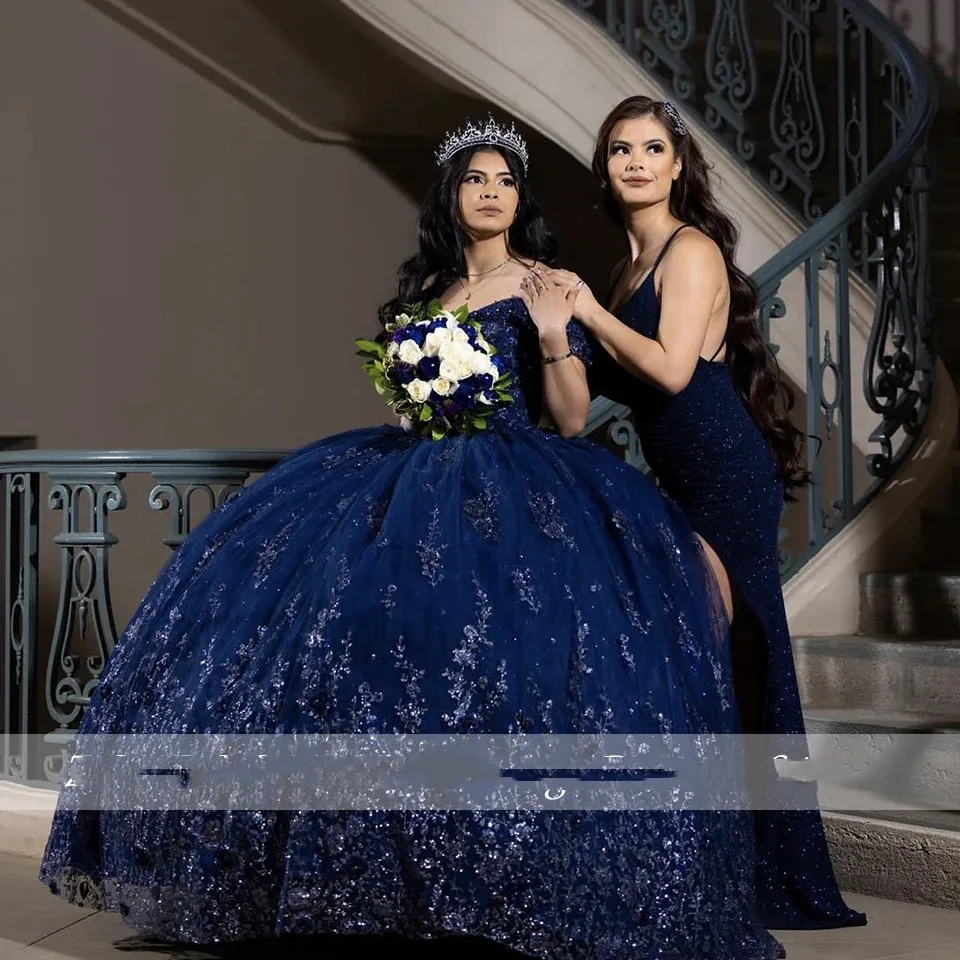 strapless open back dress Strapless Long Blue Prom Dress with Print Bodice Light Blue / 14 main image 1