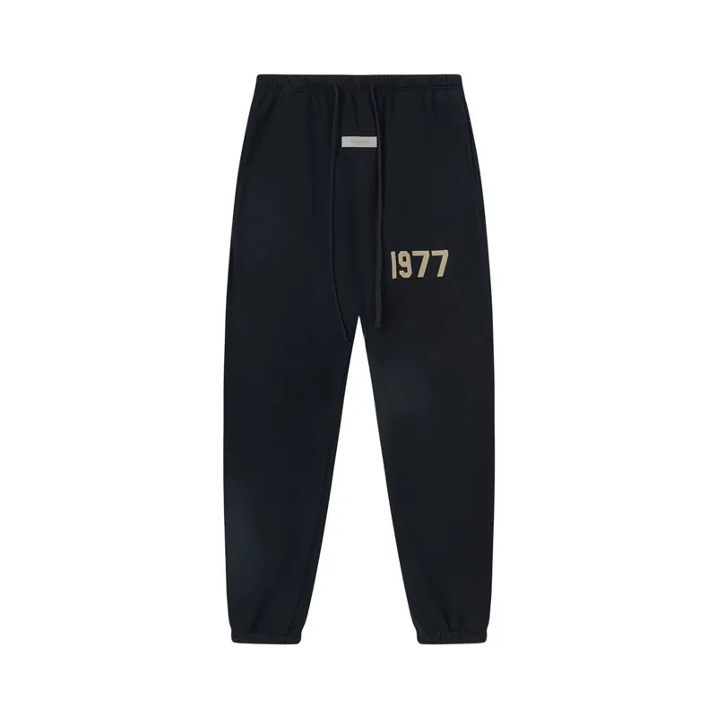 Calças de desenhista Ess Cor Sólida Hip-hop Sweatpants Jogging Calças Carta Impressão Essentialhoody Mulher Esportes Quatro Temporada Calças Cores Calças Confortáveis