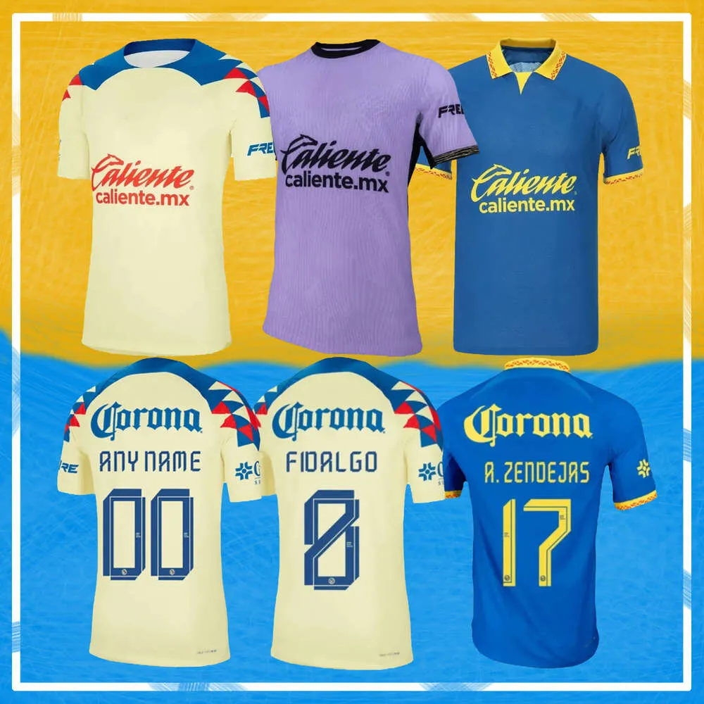 América 23 24 Liga MX Club Home Away Terceiro Futebol Jerseys 2023 2024 HENRY R.MARTINEZ D.VALDES G.OCHOA FIDALGO Fãs Jogador Versão Maillot Men Kids Kit