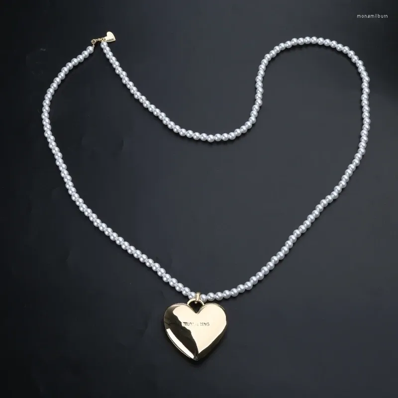 Chains Summer Beaded Necklace Long Shoulder Strap Choker Hand-making Alloy Neck Jewelry