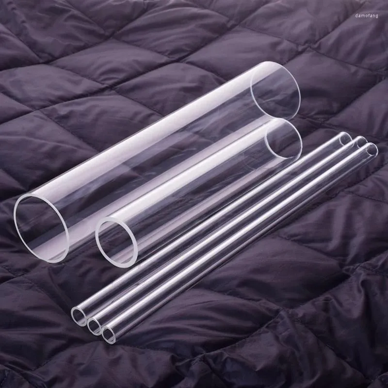Tubo de vidro de borosilicato alto, diâmetro externo 6mm, comprimento total 200mm/250mm/300mm/350mm, resistente à temperatura, com 10 peças