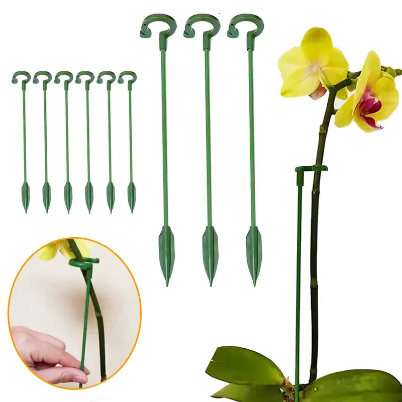 Planters Pots 2510pcs Plastic Plant Supports Flower Stand Reusable Protection Fixing Tool Gardening Supplies For Vegetable Holder Bracket 231216