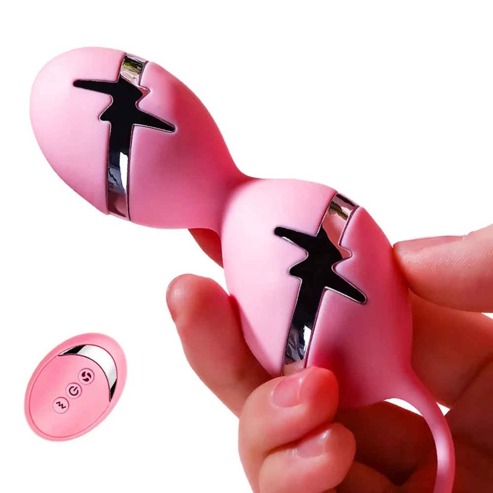 vibratori vibratori scossa elettrica per le donne uovo vaginale palla kegel punto g vibratore anale vibratore giocattoli adulti del sesso femminile sexshop 231216