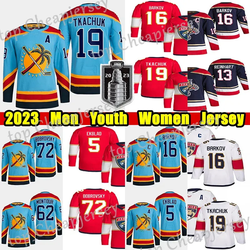 2023 Stanley Cup Finals #19 Matthew Tkachuk Reverse Retro hockey jersey #16 Aleksander Barkov Oliver Ekman-Larsson Bobrovsky Spencer Knight