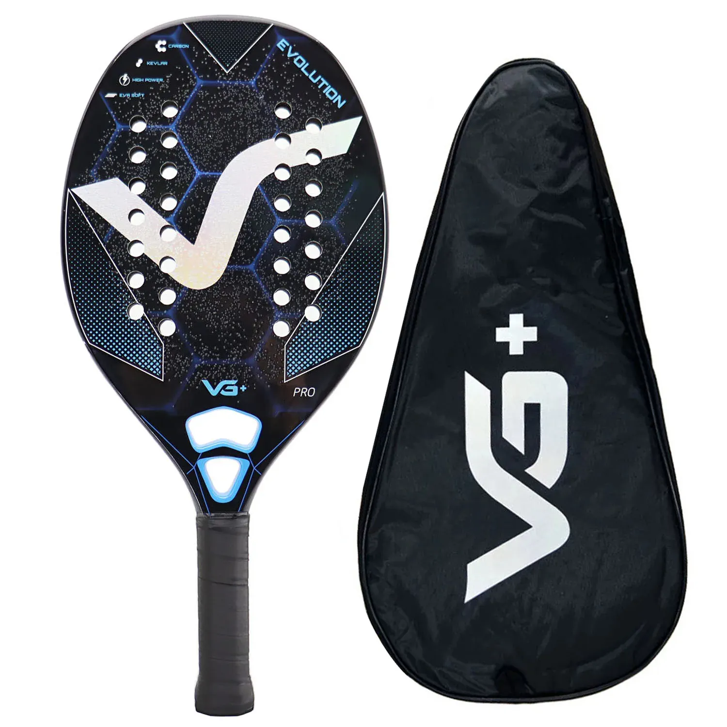 Tennisschläger Pro Racket Beach Tennis Full/12K/Kevlar Carbon EVA SOFT mit Cover Bag Tenis Raquete Beach Tennis 231216