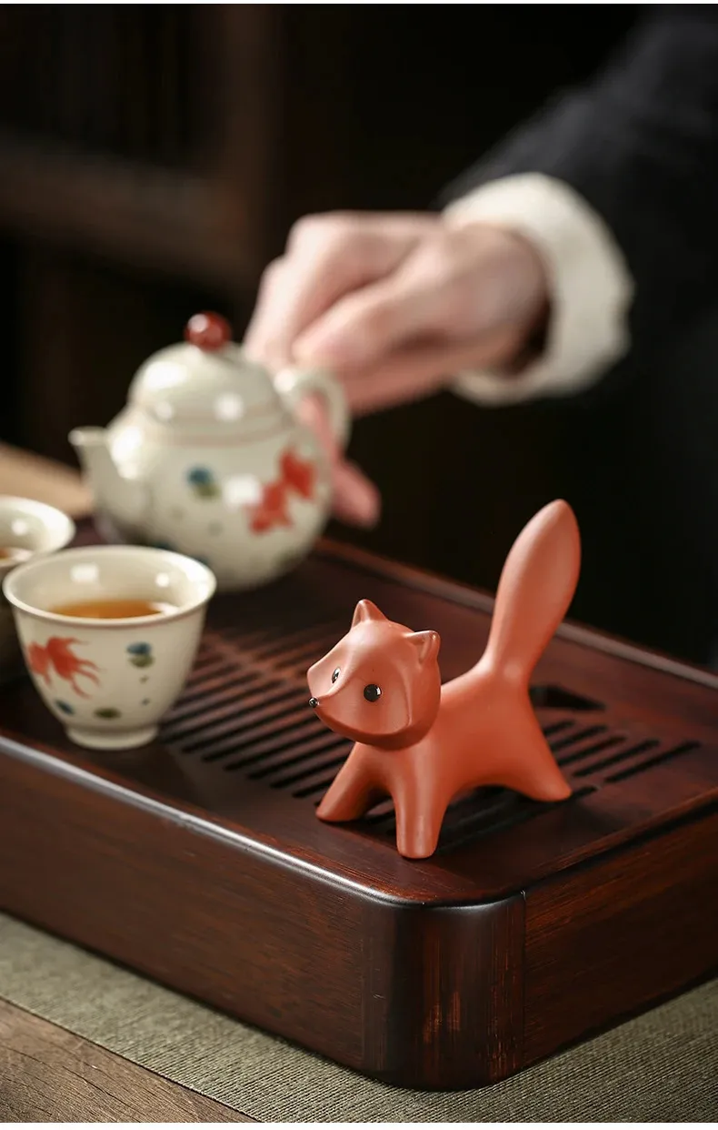 Cute Tea Ball: Handmade Ceramic Fox Tea Pets, Charming Tea Set ...