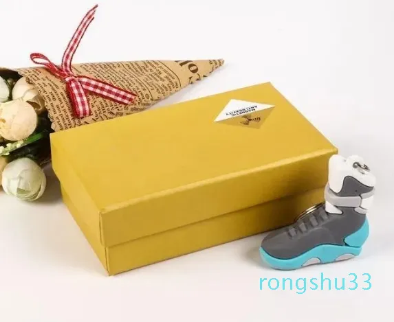 Mini Basketball Shoes Key Chain Men Women Kids Key Ring Bag Pendant Birthday Party Gift With Box