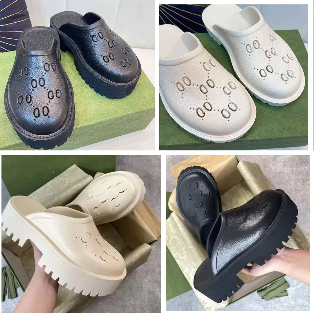 sandals men women slippers designer slipper sandals sandal slides designer shoes Black White Resin sandals women slippers shoes slipper Platform lady slipper