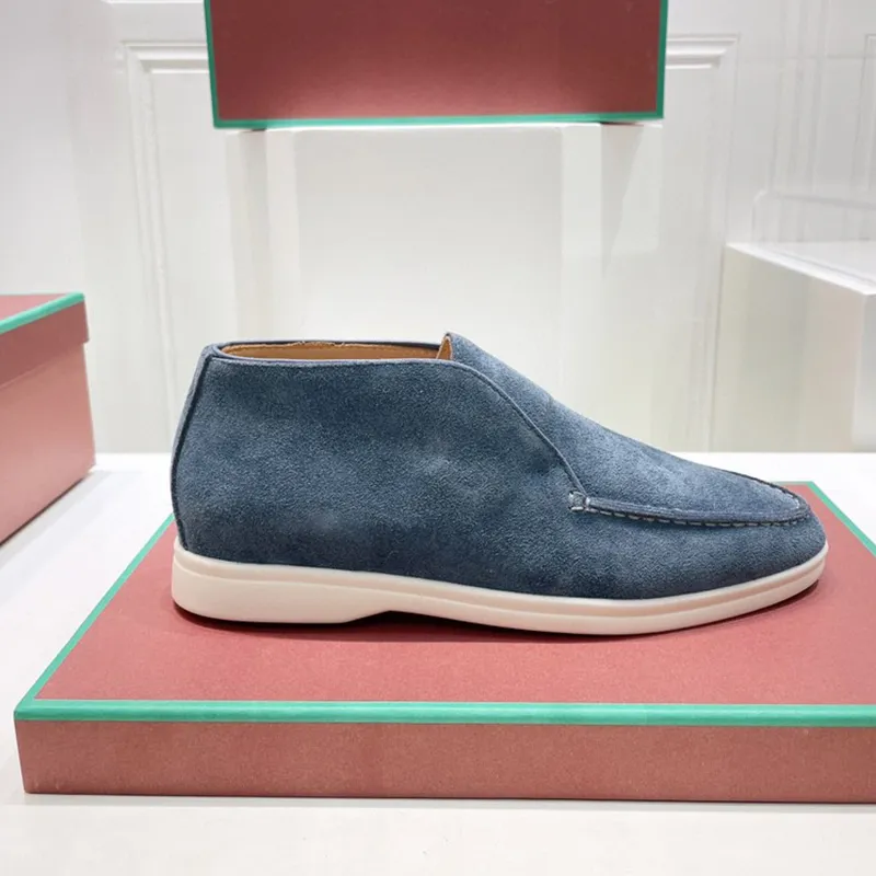 2024 printemps LP cuir abrasif haut mocassins chaussures pour hommes un slip-on paresseux plat décontracté chaussures simples designer de luxe nouvelles chaussures de conduite pour femmes tailles 35-46 + boîte