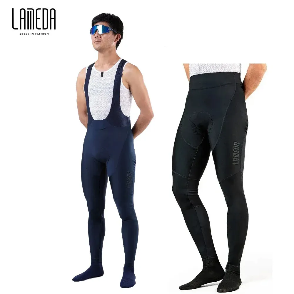 Pantaloni da ciclismo Lameda Pantaloni da bici con cinturino da uomo Pantaloni invernali caldi in pile Pantaloni lunghi professionali Pantaloni da bici da strada antivento Pantaloni da ciclismo 231216