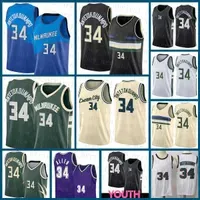 2022 Cheap Milwaukees Buck Basketball Giannis 34 Antetokounmpo Basketball Jersey Ray 34 Allen Best Sellers